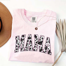 Retro Mama Pink Cow Western T-shirt
