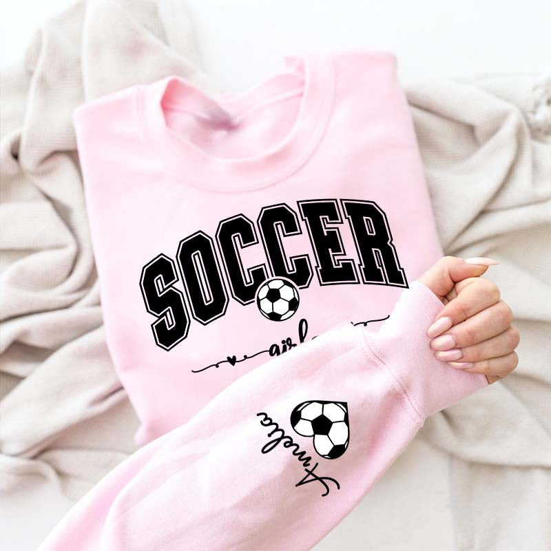 Personalized Soccer Girl Sweatshirt