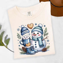 Cute Snowman Winter Vibes T-Shirt
