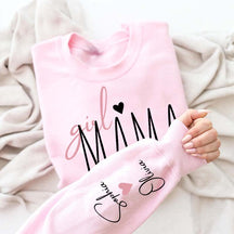 Personalized Girl Mama Sweatshirt