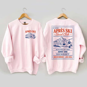 Custom Ski Club Bachelorette Sweatshirt