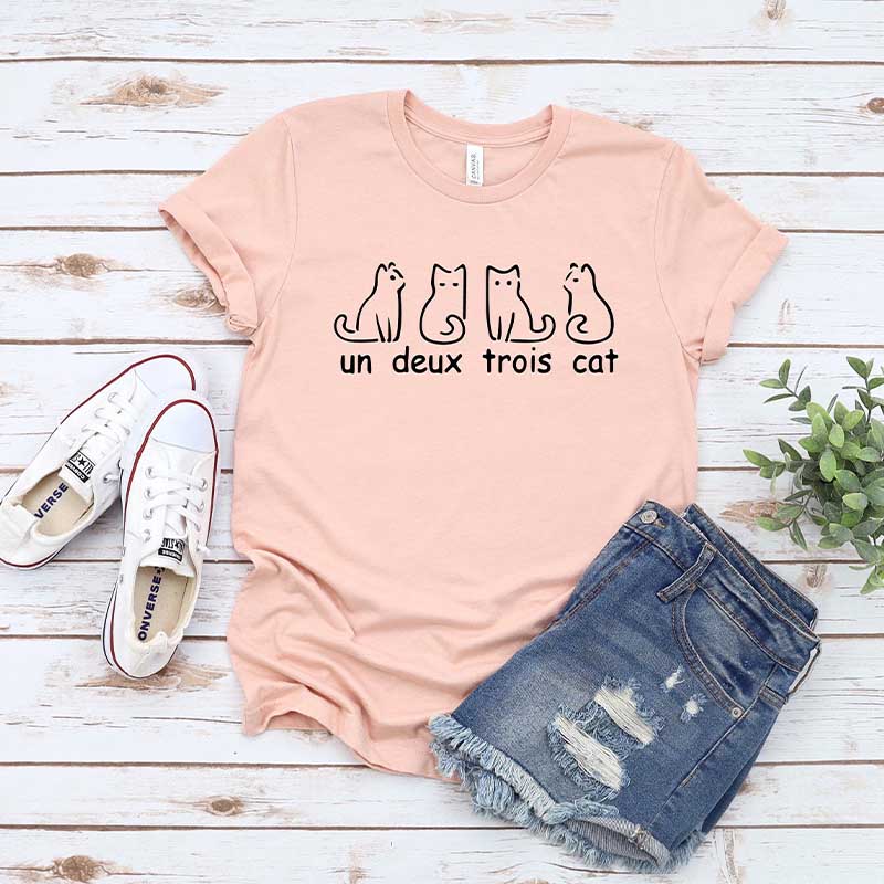 Un Deux Trois Cat T-Shirt