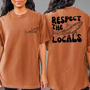 Comfort Colors Respect The Locals Shark T-Shirt