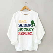 Eat Sleep Hockey Repeat Sweatshirt