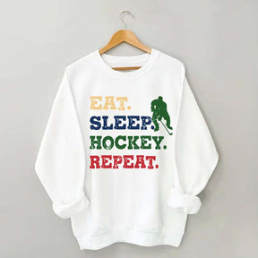 Eat Sleep Hockey Repeat Sweatshirt