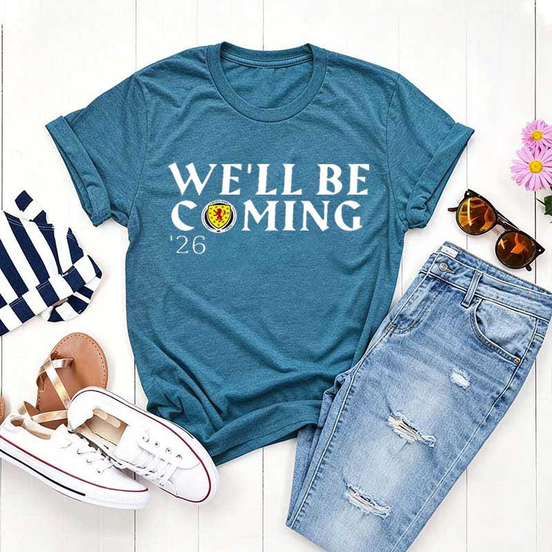 We'll Be Coming '26 Football Fan T-Shirt