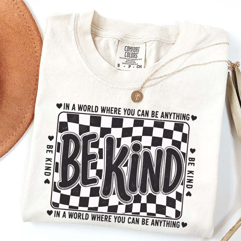 Checkered Be Kind T-Shirt