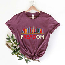 Freadom Book Reading Social Justice Bookish T-Shirt