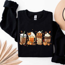 Cute Pumpkin Spice Fall Coffee Sweatshirt
