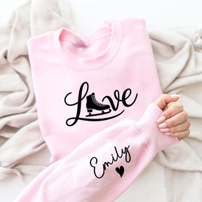 Custom Ice Skating Name Sweatshirt
