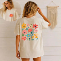 Botanical Daisy Lover Retro Floral T-Shirt