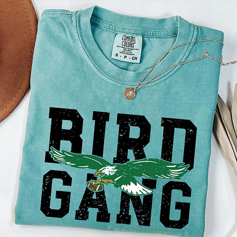 Bird Gang Eagles Football T-Shirt