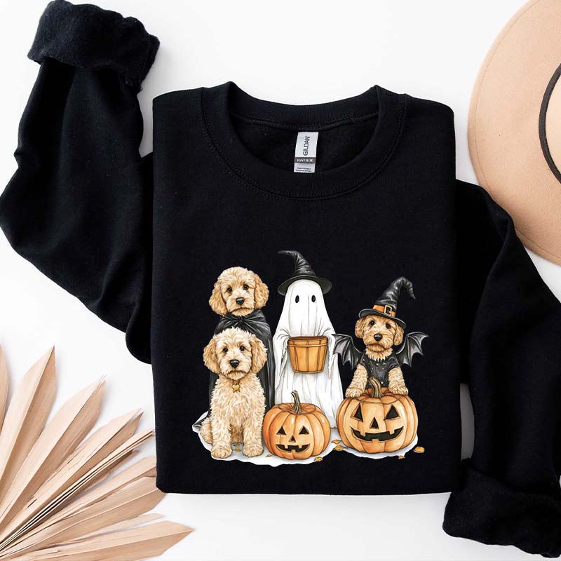 Halloween Goldendoodle Ghost Dog Lover Sweatshirt