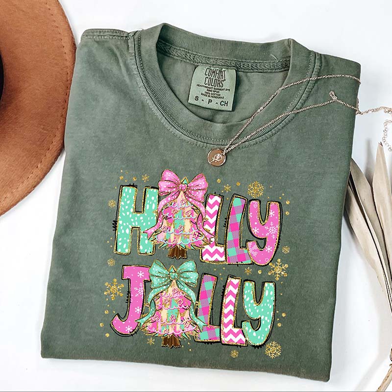 Holly Jolly Christmas Xmas Party T-Shirt