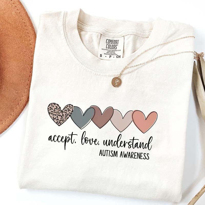 Accept Love Understand Autism Acceptance T-Shirt