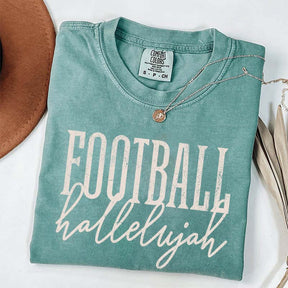 Distressed Retro Football Hallelujah T-Shirt