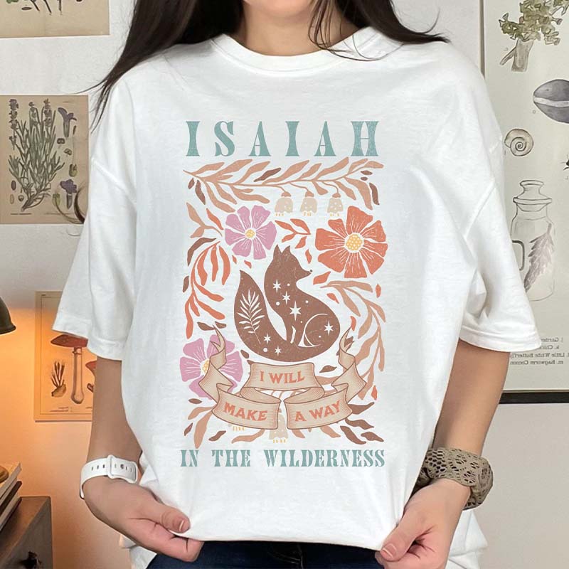 Boho Isaiah In The Wilderness Flower T-Shirt