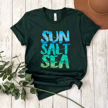 Retro Sun Sand Salt Beach T-Shirt