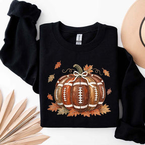 Fall Game Day Football Pumpkin Sweatshirt