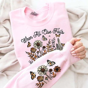 Faithful Bible Verse Wildflowers Sweatshirt