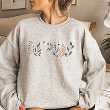 Pastel Floral Nature Botanical Sweatshirt
