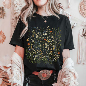 Wildflower Meadow Boho T-Shirt
