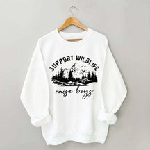 Support Wildlife Raise Boys Sweatshirt