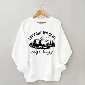 Support Wildlife Raise Boys Sweatshirt