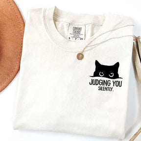 Judging You Silently Cat T-Shirt
