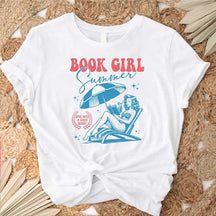 Book Girl Summer Coconut T-Shirt