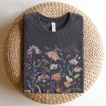 Boho Pressed Flower Vintage Botanical Meadow T-Shirt
