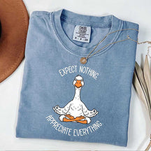 Yoga Expect Nothing Appreciate Everything T-Shirt