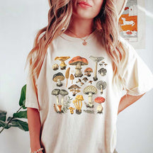 Cottagecore Botanical Mushroom Fungus T-Shirt