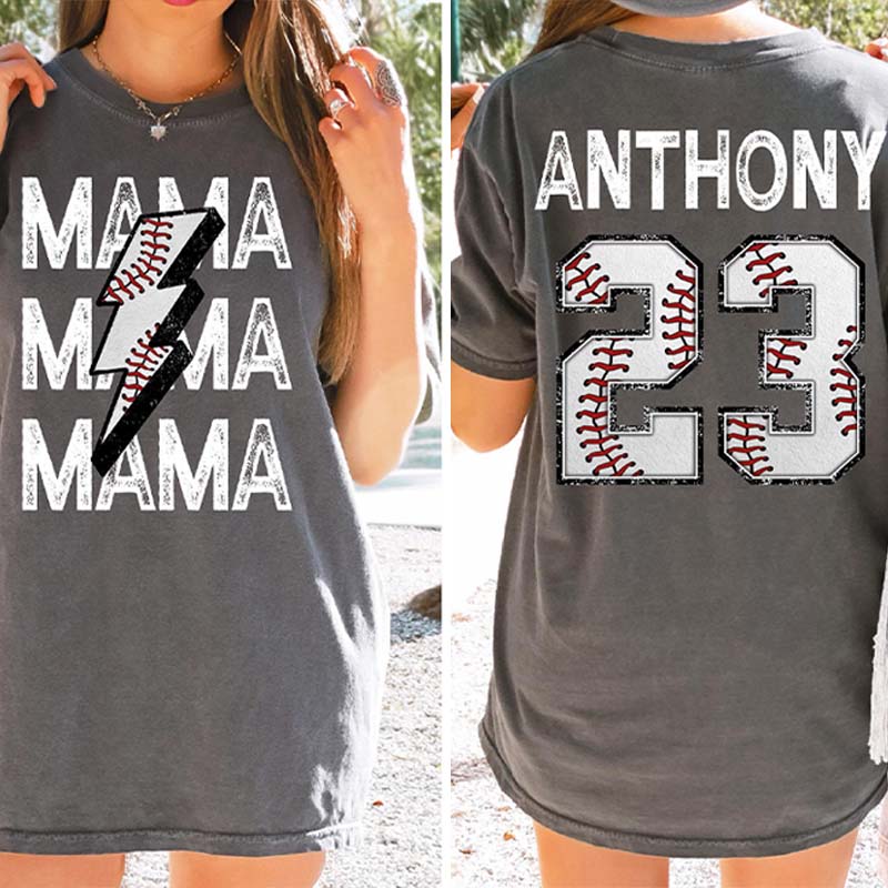 Custom Team Jersey Name & Number T-Shirt