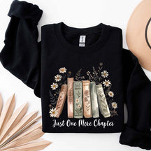 Just One More Chapter Retro Flowers Sweatshirt