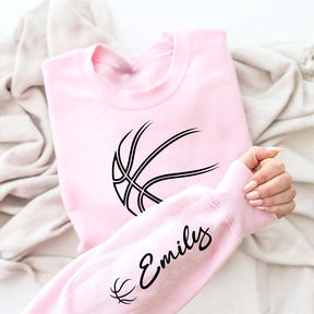 Personalized Basketball Silhouette Sweatshirt