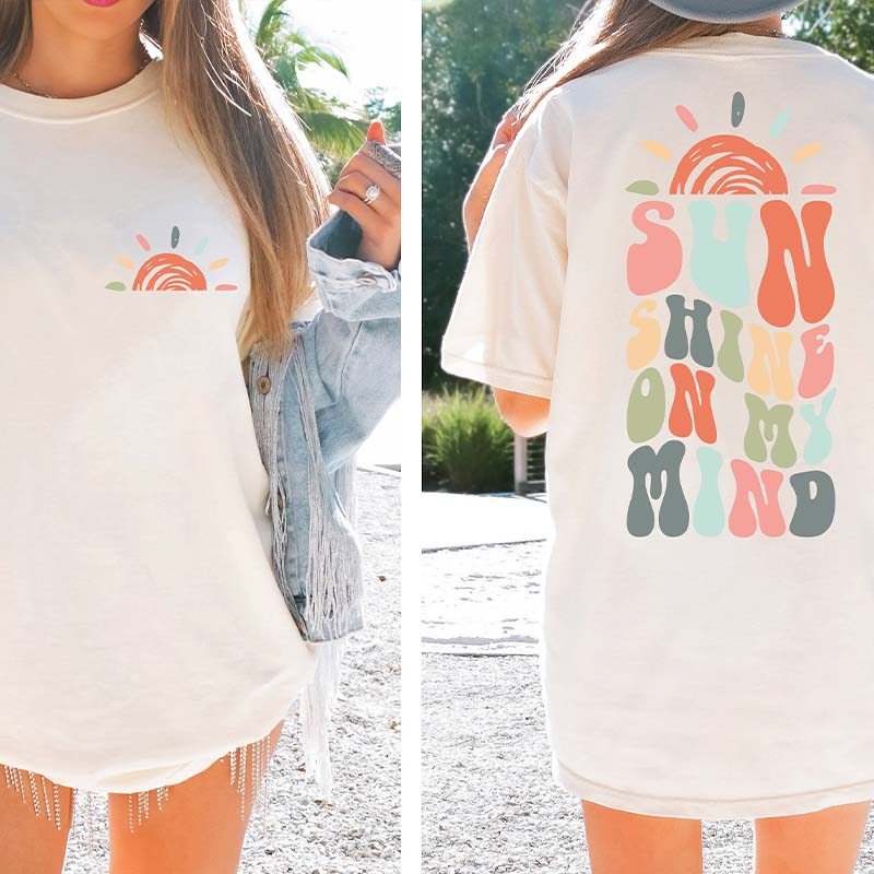 Retro Sun Shine On My Mind t-sHIRT