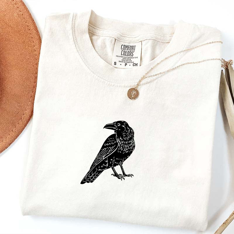 Vintage Crow Lover Black Raven T-Shirt