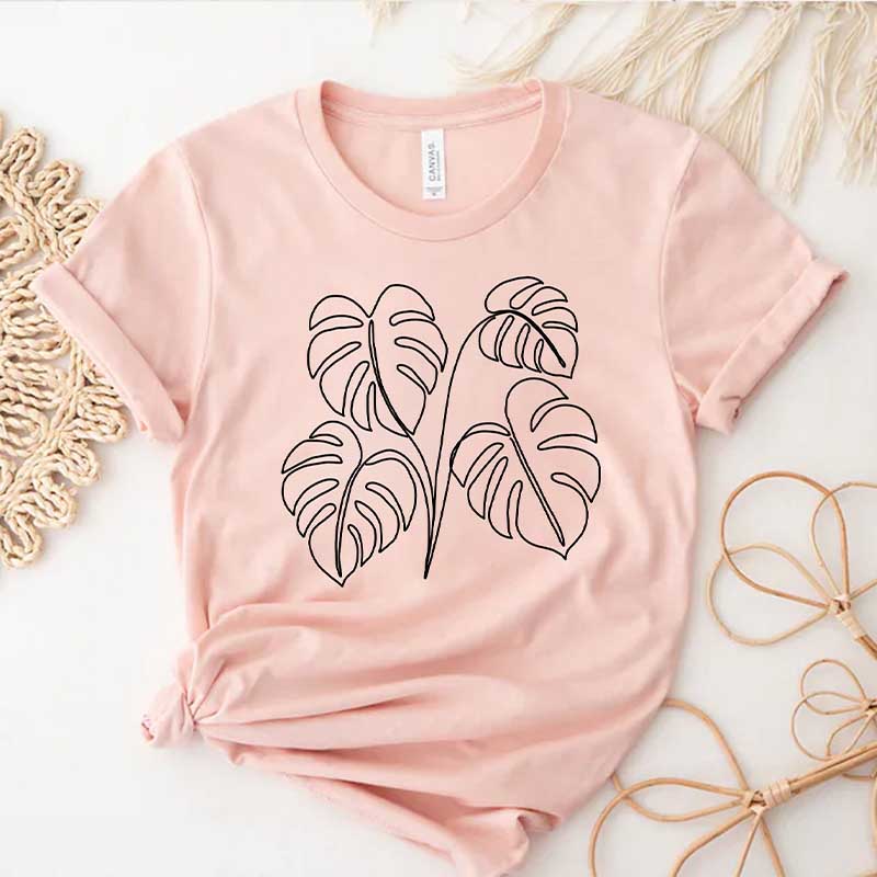 Monstera Plant Mama Leaves T-Shirt