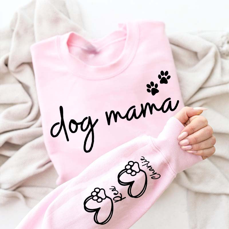 Custom Dog Mama Paws Funny Sweatshirt