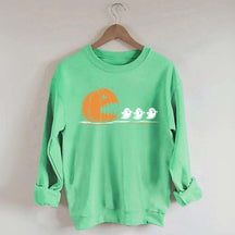 Halloween Pumpkin Eat Ghost Party Sweatshirt