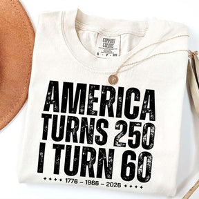 Custom Birthday America Turns 250 T-Shirt