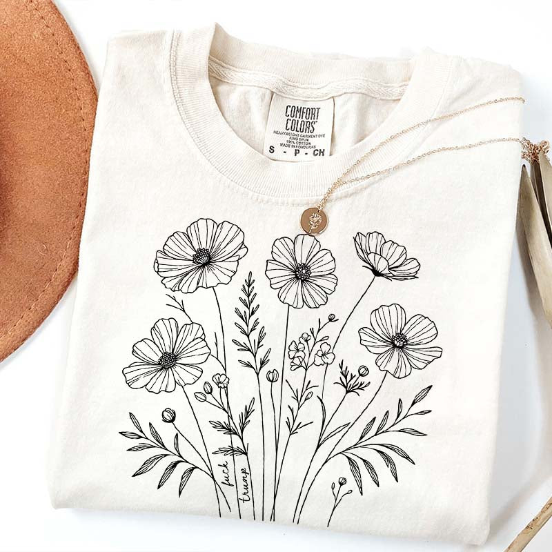 Comfort Color Flowers Lover GIfts T-Shirt