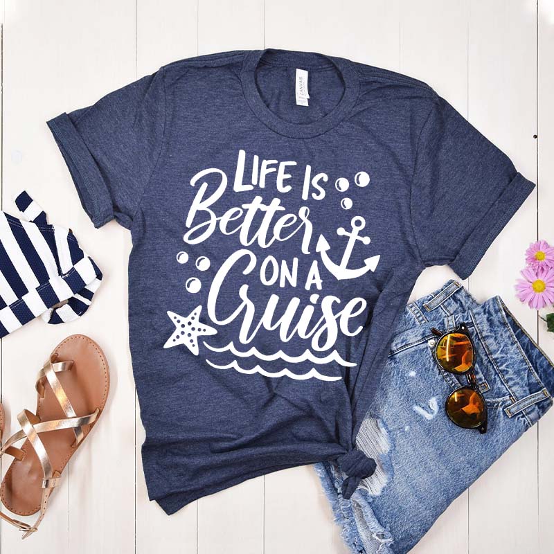 Life is Better on a Cruise Family Cruise Matching T-Shirt