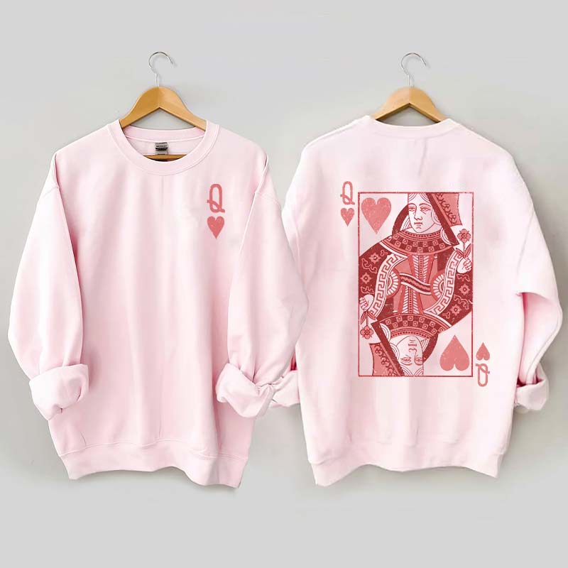 Queen of Hearts Valentines Sweatshirt