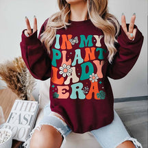 In My Plant Lady Era Lover Mom Sweatshirt