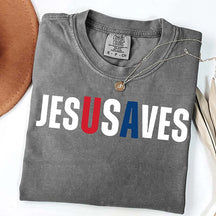 Comfort Colors Jesus Saves USA T-shirt
