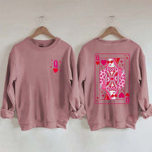 Queen Of Hearts Valentine's Day Sweatshirt