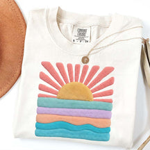 Trendy Aesthetic Sun Printed T-Shirt