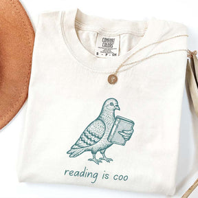English Teacher Pigeon Reading T-Shirt
